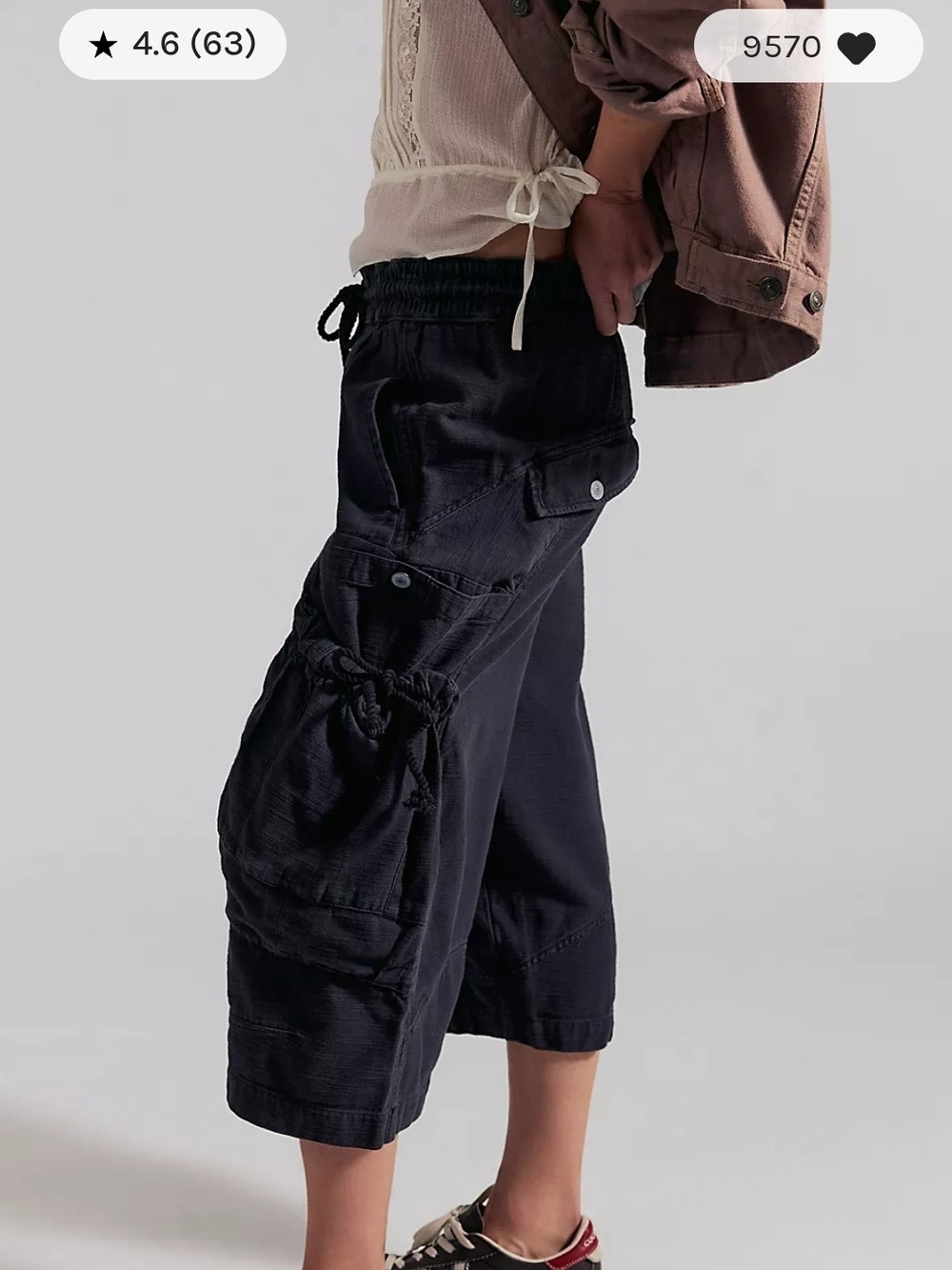 We The Free Ashton Crop Pull-On Cargo Pants